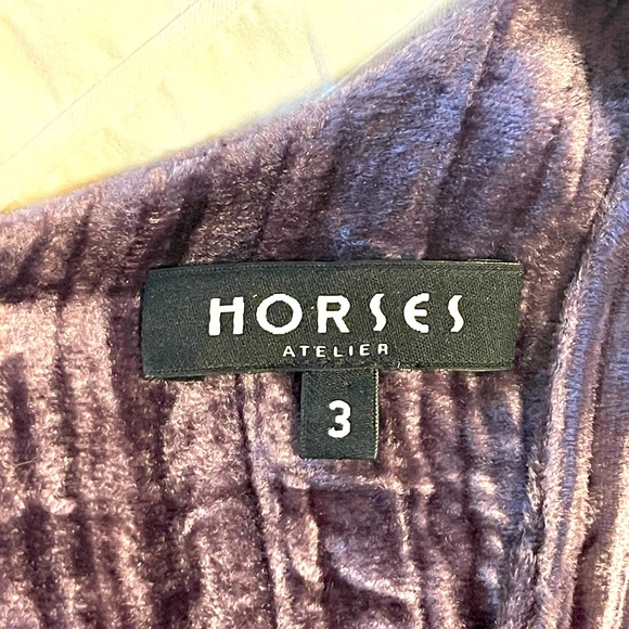 Horses Atelier PURPLE Crushed Velvet Dress - Picture 6 of 10